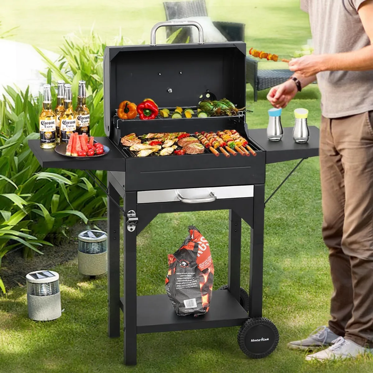 شواية فحم MASTER COOK للشواء الخارجي — صورة 7